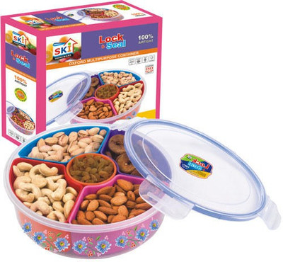 40% OFF on SKI Homeware - 1500 ml Plastic Food Container Pack of 7, Multicolor 40% OFF on SKI Homeware - 1500 ml Plastic Food Container Pack of 7, Multicolor