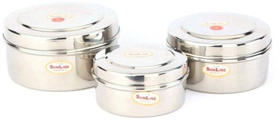 23% OFF on Sunline - 250 ml, 350 ml, 500 ml Stainless Steel Food Container Pack of 3, Steel 23% OFF on Sunline - 250 ml, 350 ml, 500 ml Stainless Steel Food Container Pack of 3, Steel