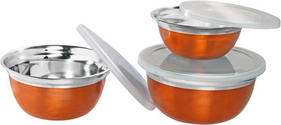 56% OFF on Birde - 3.1 L Stainless Steel Food Container Pack of 3, Gold 56% OFF on Birde - 3.1 L Stainless Steel Food Container Pack of 3, Gold