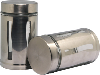 Eon - 1000 ml Glass Food Container Pack of 2, Steel, Clear Eon - 1000 ml Glass Food Container Pack of 2, Steel, Clear