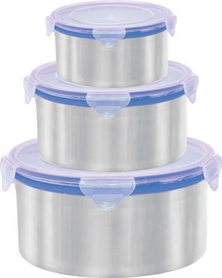 30% OFF on Crown Craft - 2000 ml Stainless Steel Food Container Pack of 3, Steel 30% OFF on Crown Craft - 2000 ml Stainless Steel Food Container Pack of 3, Steel