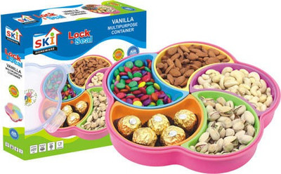 34% OFF on SKI Homeware - 1500 ml Plastic Food Container Pack of 7, Multicolor 34% OFF on SKI Homeware - 1500 ml Plastic Food Container Pack of 7, Multicolor