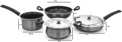 60% OFF on Mahavir Big Non Stick Induction Cookware Set 60% OFF on Mahavir Big Non Stick Induction Cookware Set