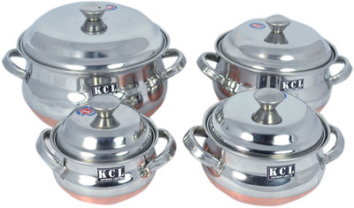 27% OFF on KCL Copper Base Handi Set Cookware Set 27% OFF on KCL Copper Base Handi Set Cookware Set