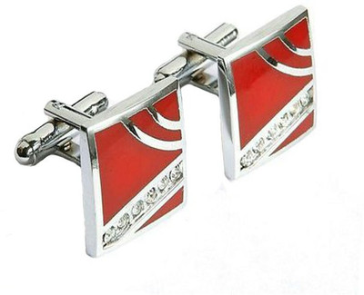 70% OFF on Vecom Red Designer Silver Coated Alloy Cufflink Multicolor 70% OFF on Vecom Red Designer Silver Coated Alloy Cufflink Multicolor