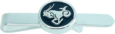 50% OFF on Jinno Capricon Zodiac Sign Silver Tie Pin Black