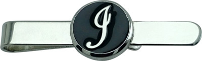 65% OFF on Jinno Alphabet J Enamel Silver Tie Pin Silver
