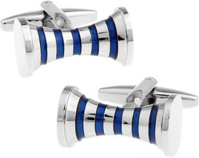 20% OFF on Topen Blue Drum Shape Brass Cufflink Silver, Blue 20% OFF on Topen Blue Drum Shape Brass Cufflink Silver, Blue
