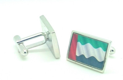 62% OFF on Leaf Jewel Alloy Cufflink Silver