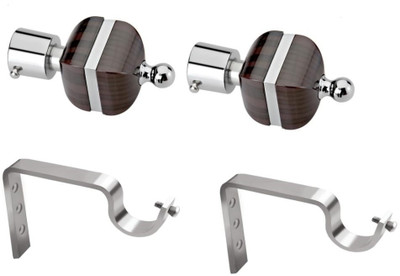 22% OFF on Starz Decor Brown, Silver Rod Rail Bracket