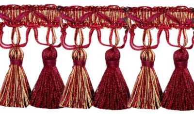 50% OFF on Tophome.in Maroon, Beige Trimming