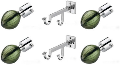 Door Match Green Curtain Poles