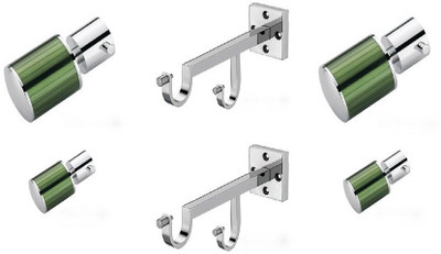 Door Match Green Curtain Poles