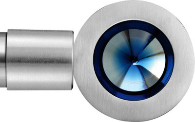 3% OFF on Windows Classic Blue, Silver Curtain Poles