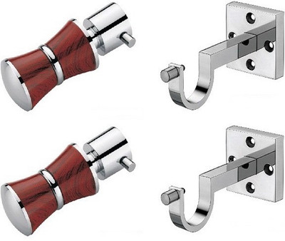 Door Match Red Curtain Poles