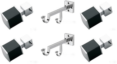 Door Match Black Curtain Poles