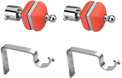 40% OFF on Starz Decor Orange, Silver Rod Rail Bracket