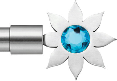 15% OFF on Windows Classic Blue, Silver Curtain Poles