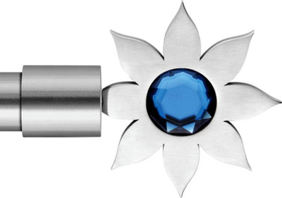 15% OFF on Windows Classic Blue, Silver Curtain Poles