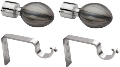 49% OFF on Starz Decor Grey, Silver Rod Rail Bracket