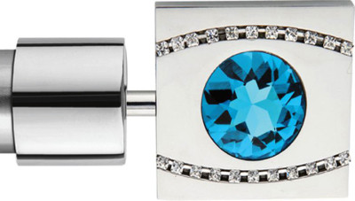 15% OFF on Windows Classic Blue, Silver Curtain Poles