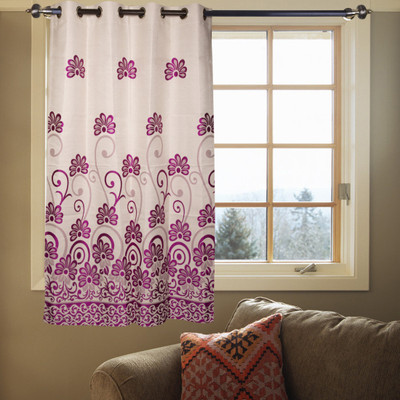 65% OFF on Kings Polycotton Purple Geometric Eyelet Curtain 65% OFF on Kings Polycotton Purple Geometric Eyelet Curtain