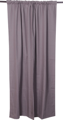 16% OFF on VHome Cotton Grey Solid Eyelet Curtain 16% OFF on VHome Cotton Grey Solid Eyelet Curtain