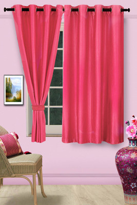 41% OFF on Cortina Polyester Pink Damask Eyelet Curtain 41% OFF on Cortina Polyester Pink Damask Eyelet Curtain