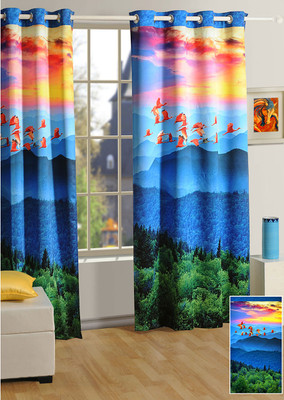 Swayam Digitally Printed Cosmo Fashion Window Curtain - CRNDUH4ARRFHK2SD