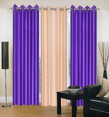 56% OFF on IWS Polyester Purple, Beige Floral Eyelet Curtain 56% OFF on IWS Polyester Purple, Beige Floral Eyelet Curtain