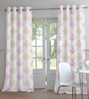 72% OFF on TT Polyester Pink Damask Eyelet Curtain 72% OFF on TT Polyester Pink Damask Eyelet Curtain