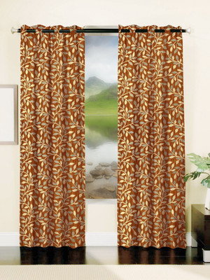 66% OFF on Mahamantra Polyester Orange Self Design Eyelet Curtain 66% OFF on Mahamantra Polyester Orange Self Design Eyelet Curtain