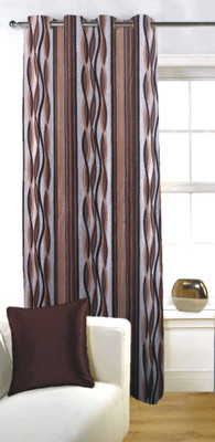43% OFF on Fabutex Polyester Brown Graphic Eyelet Curtain 43% OFF on Fabutex Polyester Brown Graphic Eyelet Curtain