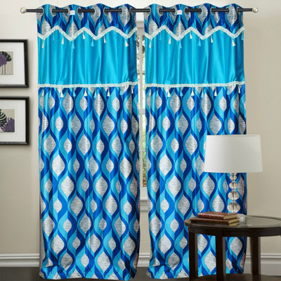 60% OFF on Hargunz Polyester Light Blue Self Design Eyelet Curtain 60% OFF on Hargunz Polyester Light Blue Self Design Eyelet Curtain