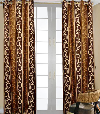 76% OFF on Fogg Polyester Multicolor Striped Eyelet Curtain 76% OFF on Fogg Polyester Multicolor Striped Eyelet Curtain