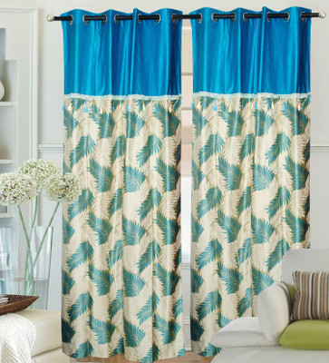 59% OFF on Hargunz Polyester Light Blue Self Design Eyelet Curtain 59% OFF on Hargunz Polyester Light Blue Self Design Eyelet Curtain