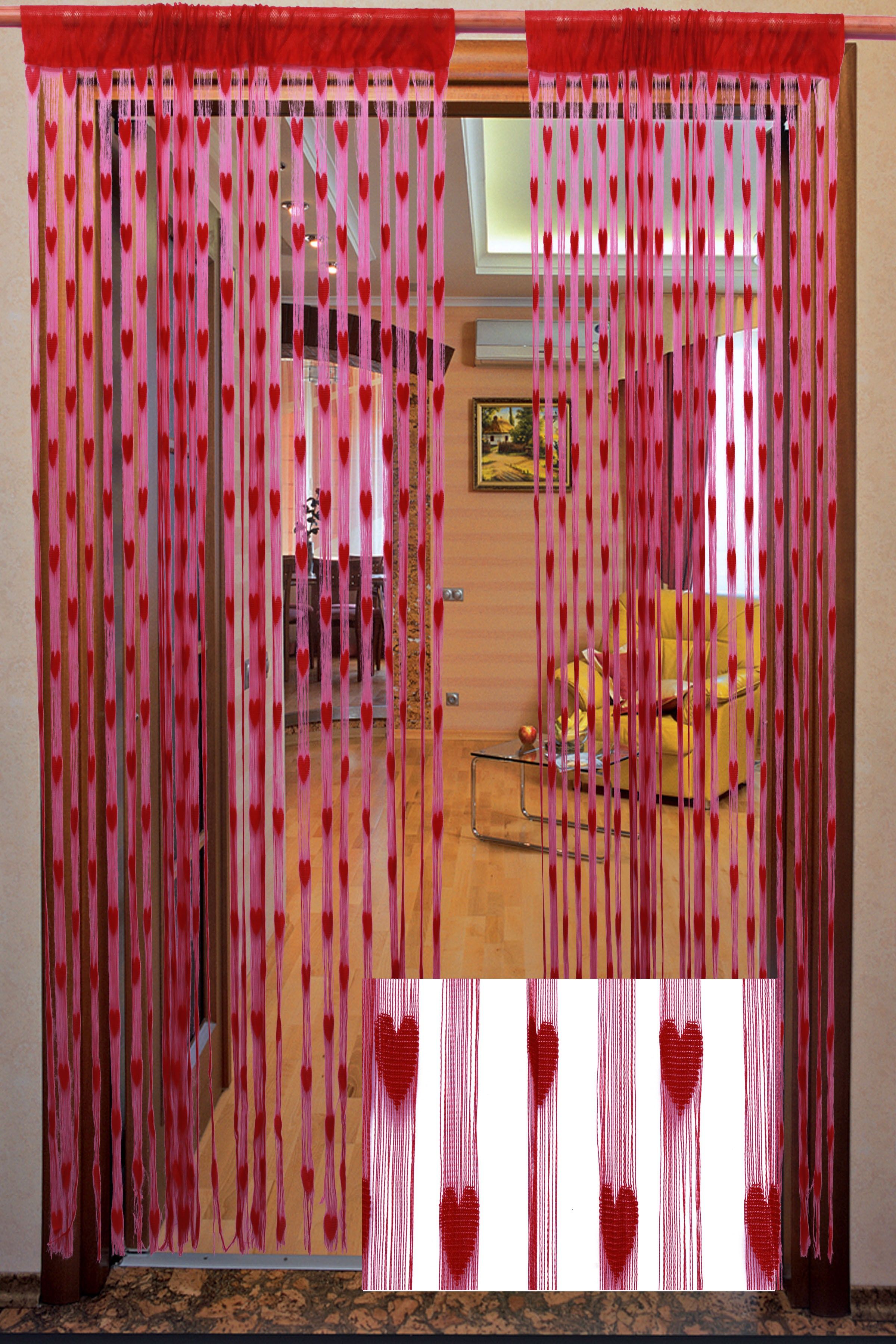 Xy Decor Polyester Maroon Floral Eyelet Curtain