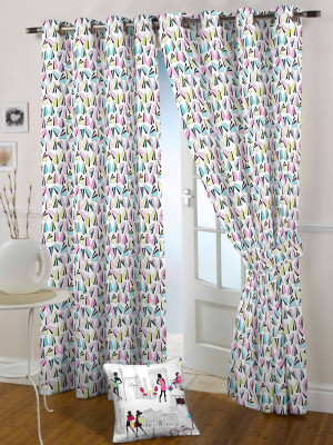 57% OFF on The Kids Decor Cotton Multicolor Geometric Eyelet Curtain 57% OFF on The Kids Decor Cotton Multicolor Geometric Eyelet Curtain