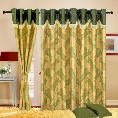 42% OFF on Cortina Polyester Green Solid Eyelet Curtain 42% OFF on Cortina Polyester Green Solid Eyelet Curtain