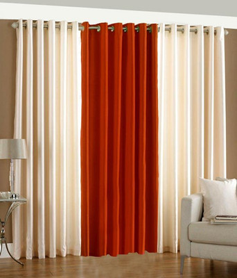 66% OFF on HomeZaara Polyester Multicolor Solid Eyelet Curtain 66% OFF on HomeZaara Polyester Multicolor Solid Eyelet Curtain