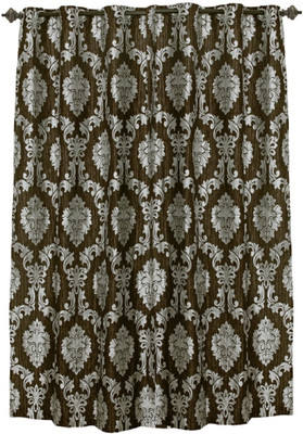 Zaffre's Crystal - Techno Crush Allover Damask Door Curtain