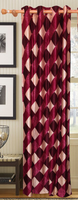 50% OFF on Vrinda Polyester Purple Printed Eyelet Curtain