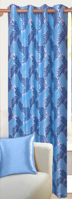 50% OFF on Vrinda Polyester Blue Printed Eyelet Curtain