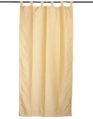 BlindsNcurtains Polyester Beige Solid Eyelet Curtain