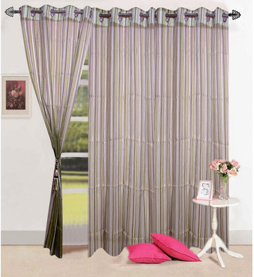 55% OFF on HomeZaara Polyester Peach Self Design Eyelet Curtain 55% OFF on HomeZaara Polyester Peach Self Design Eyelet Curtain