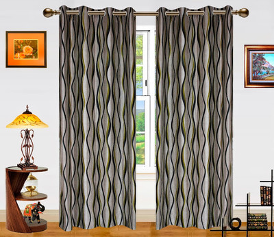 55% OFF on Dekor World Polyester Green Ikat Eyelet Curtain 55% OFF on Dekor World Polyester Green Ikat Eyelet Curtain