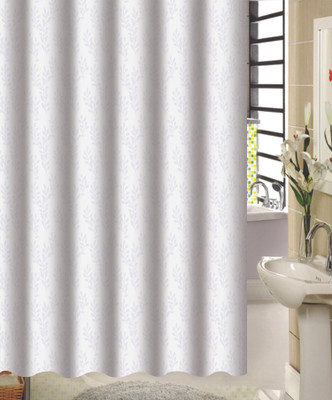 Freelance Polyester White Solid Eyelet Curtain