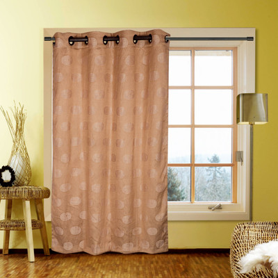 40% OFF on Kings Polycotton Brown Self Design Tab Top Curtain 40% OFF on Kings Polycotton Brown Self Design Tab Top Curtain