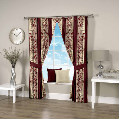 40% OFF on Threadmix Polyester Pink Abstract Eyelet Curtain 40% OFF on Threadmix Polyester Pink Abstract Eyelet Curtain