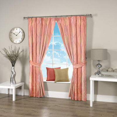56% OFF on Threadmix Polycotton Peach Abstract Eyelet Curtain 56% OFF on Threadmix Polycotton Peach Abstract Eyelet Curtain